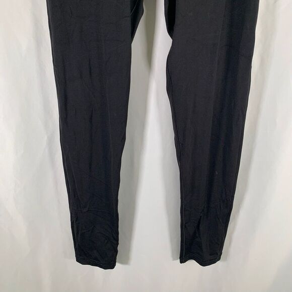 Aerie Leggings Women's Medium Solid Black Pull On Stretchy High Rise - Picture 3 of 7